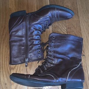 Combat Boots- Dark Brown